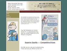 Tablet Screenshot of mikeshandyman.com